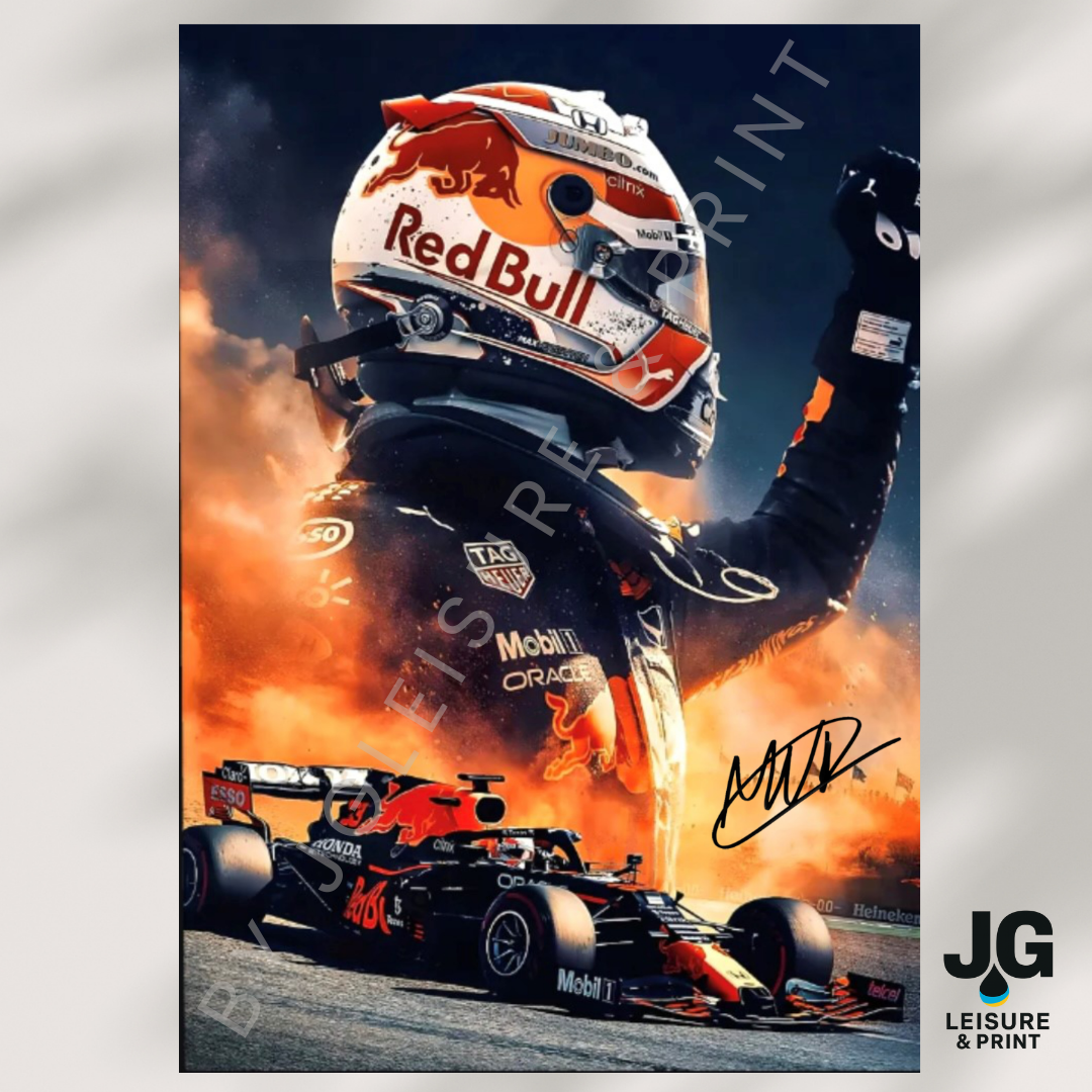 Max Verstappen Poster Wall Art A1-A5