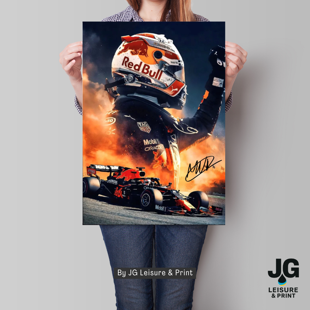Max Verstappen Poster Wall Art A1-A5
