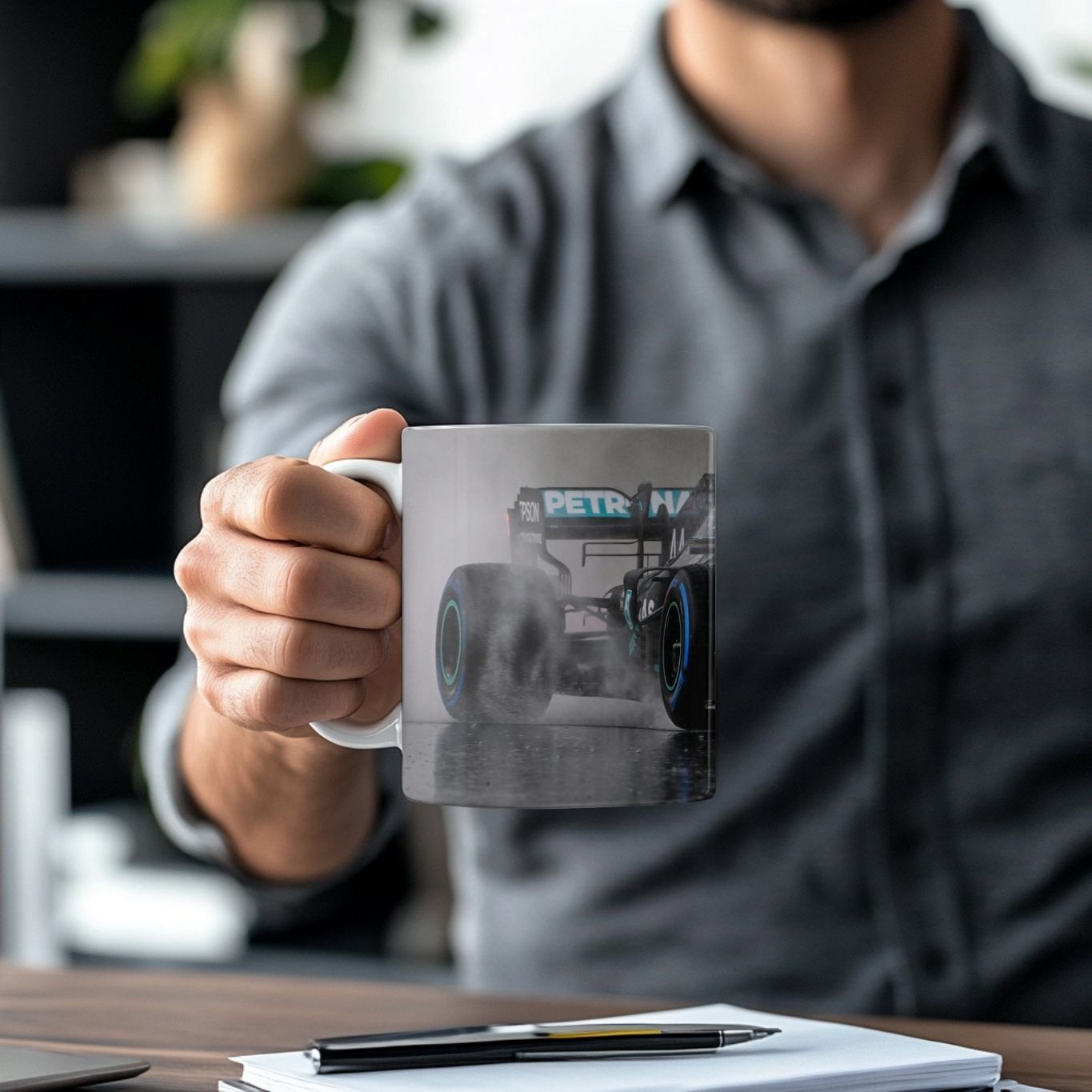 Lewis Hamilton Formula One Mug – Racing Fan Gift | F1 Coffee Cup |