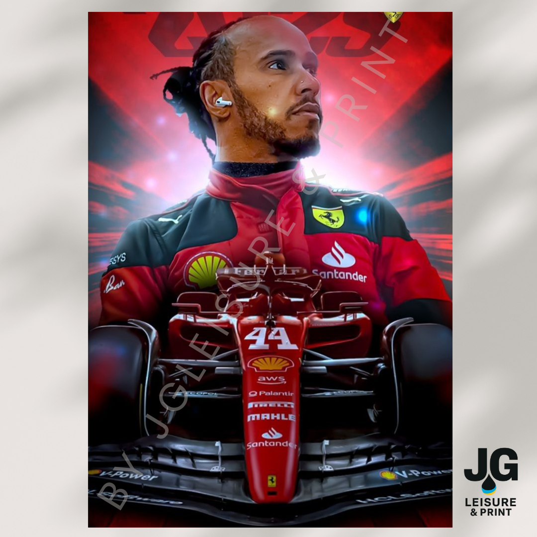 Lewis Hamilton Poster Wall Art A1-A5