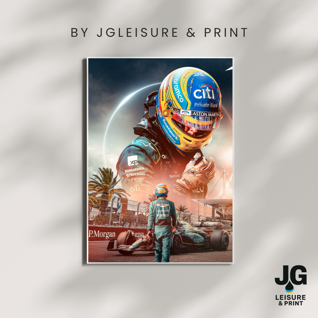 Fernando Alonso Poster Wall Art A1-A5