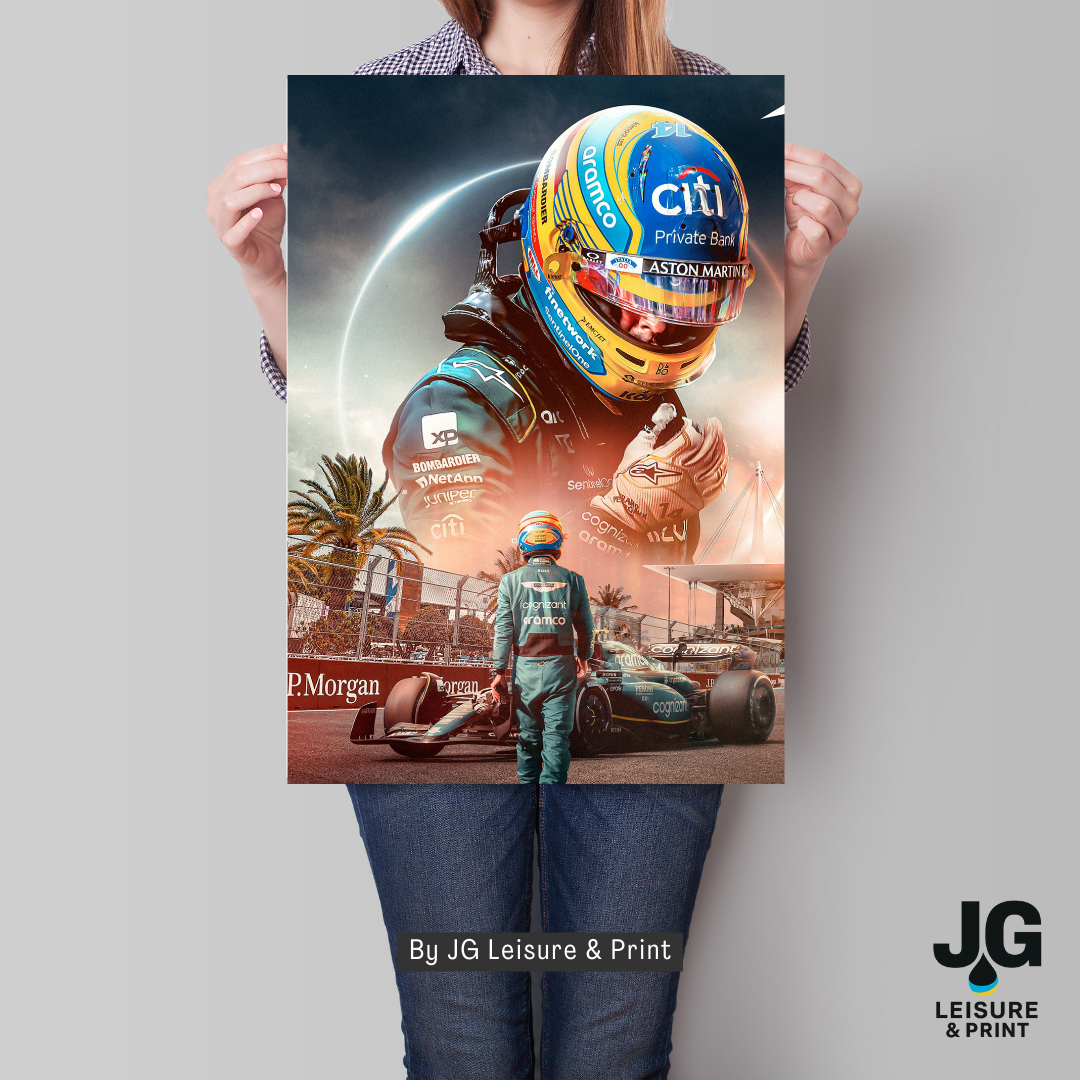Fernando Alonso Poster Wall Art A1-A5