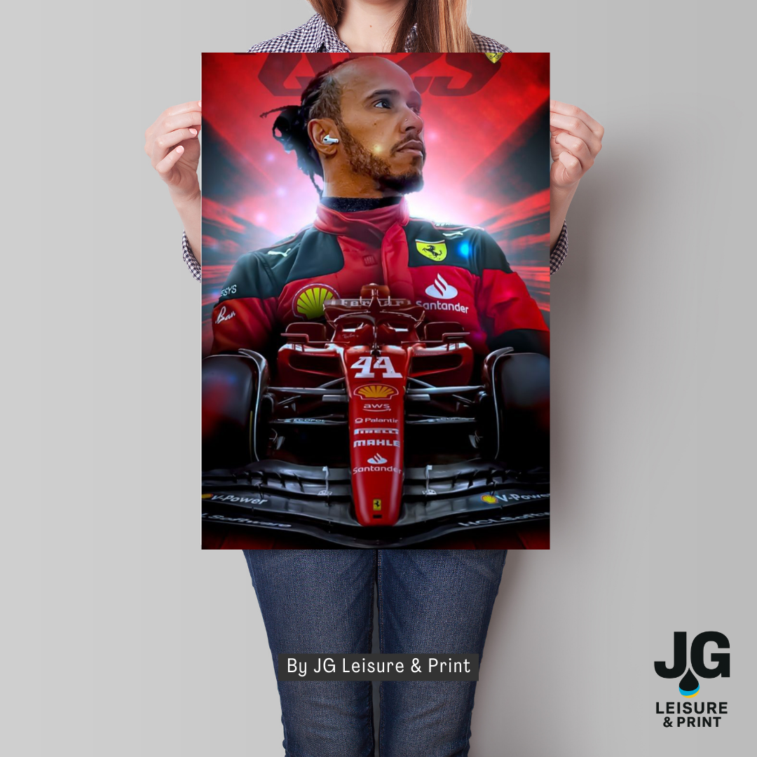 Lewis Hamilton Poster Wall Art A1-A5