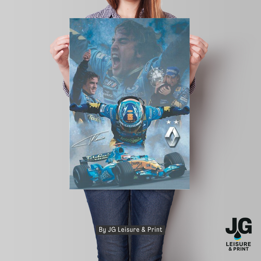 Fernando Alonso Poster Wall Art A1-A5
