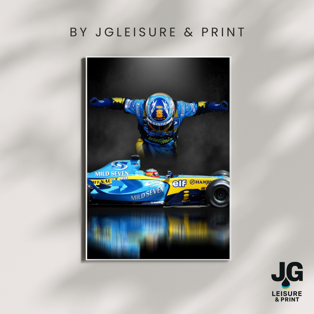 Fernando Alonso Poster Wall Art A1-A5