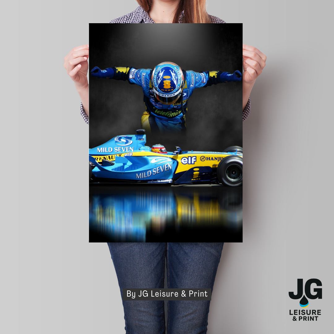 Fernando Alonso Poster Wall Art A1-A5