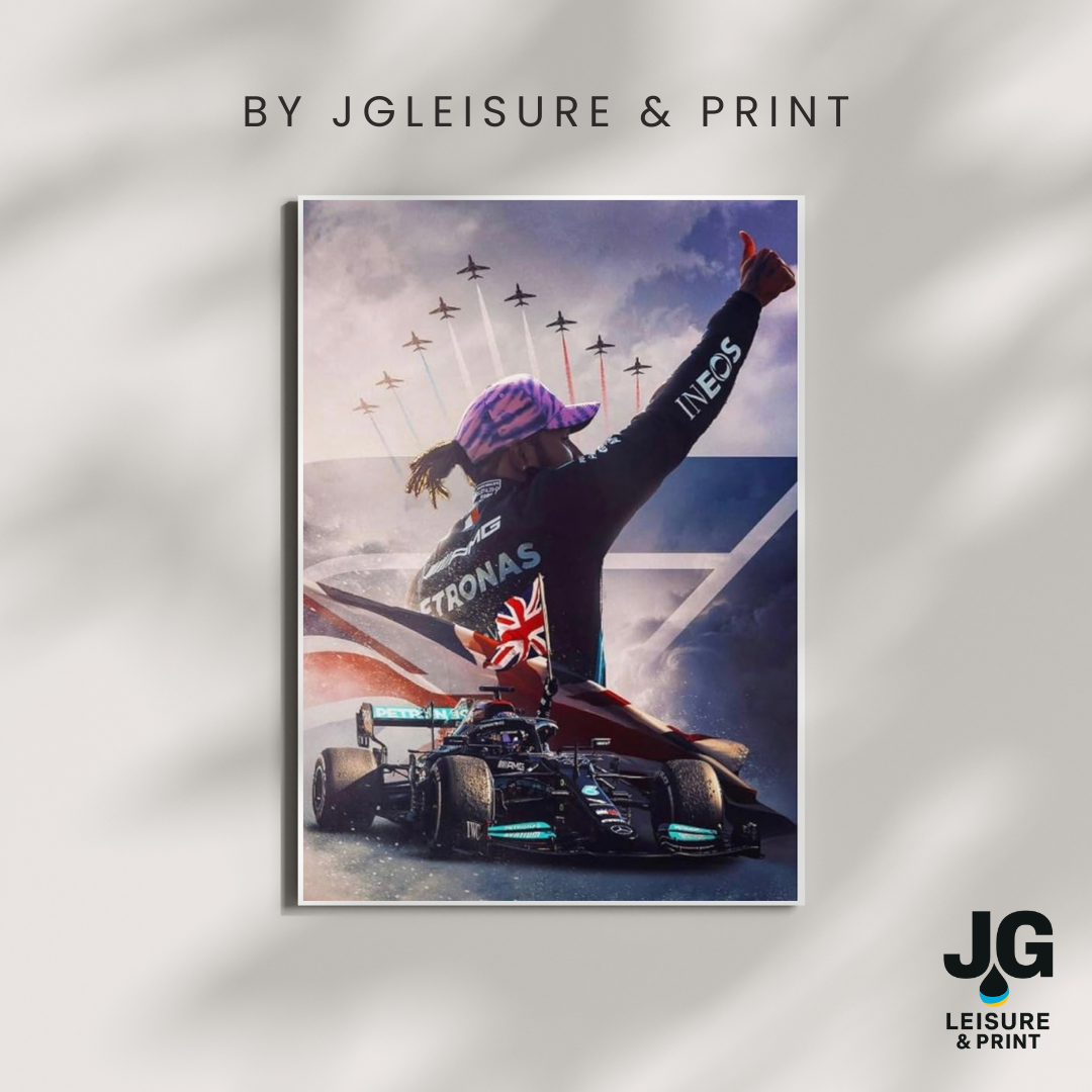 Lewis Hamilton Poster Wall Art A1-A5