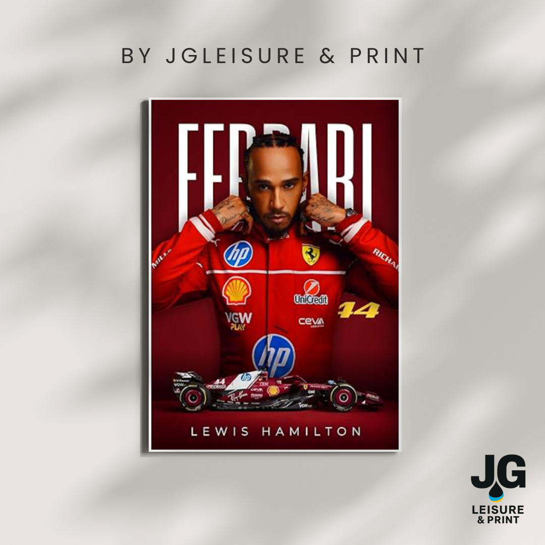 Lewis Hamilton Poster Wall Art A1-A5