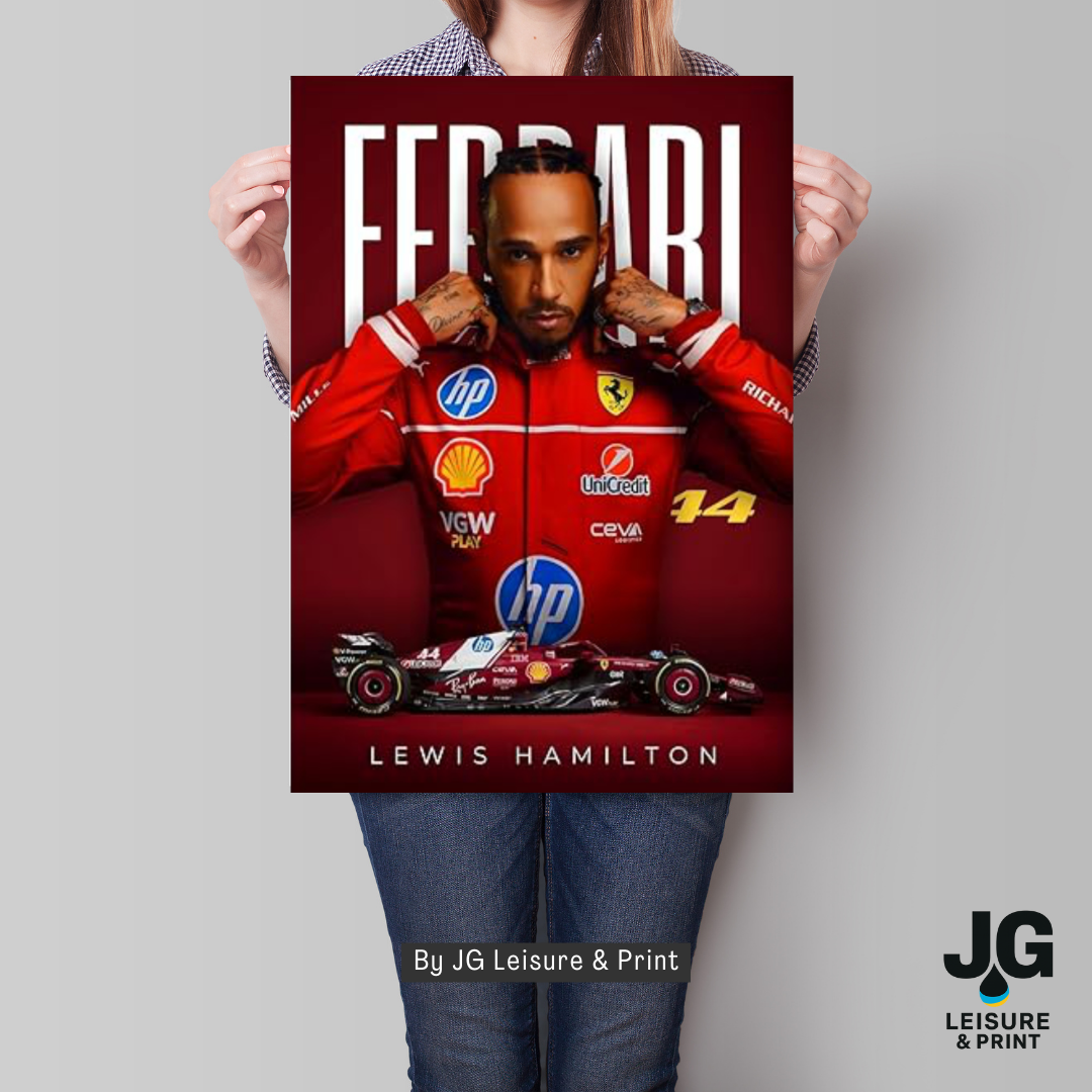Lewis Hamilton Poster Wall Art A1-A5