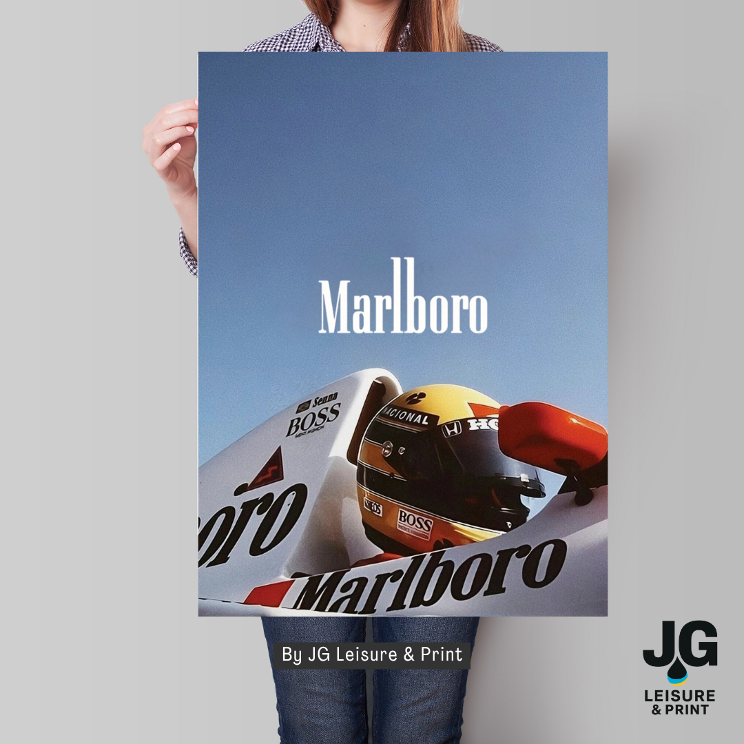 Ayrton Senna Poster Wall Art A1-A5