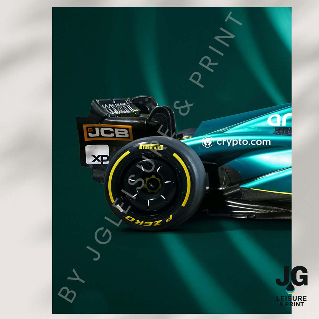 Aston Martin F1 Car Poster: Set of 3 Alonso and Stroll Dark