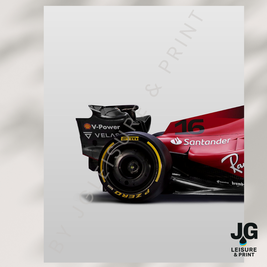 Ferrari F1 Car Poster: Set of 3 Leclerc Hamilton