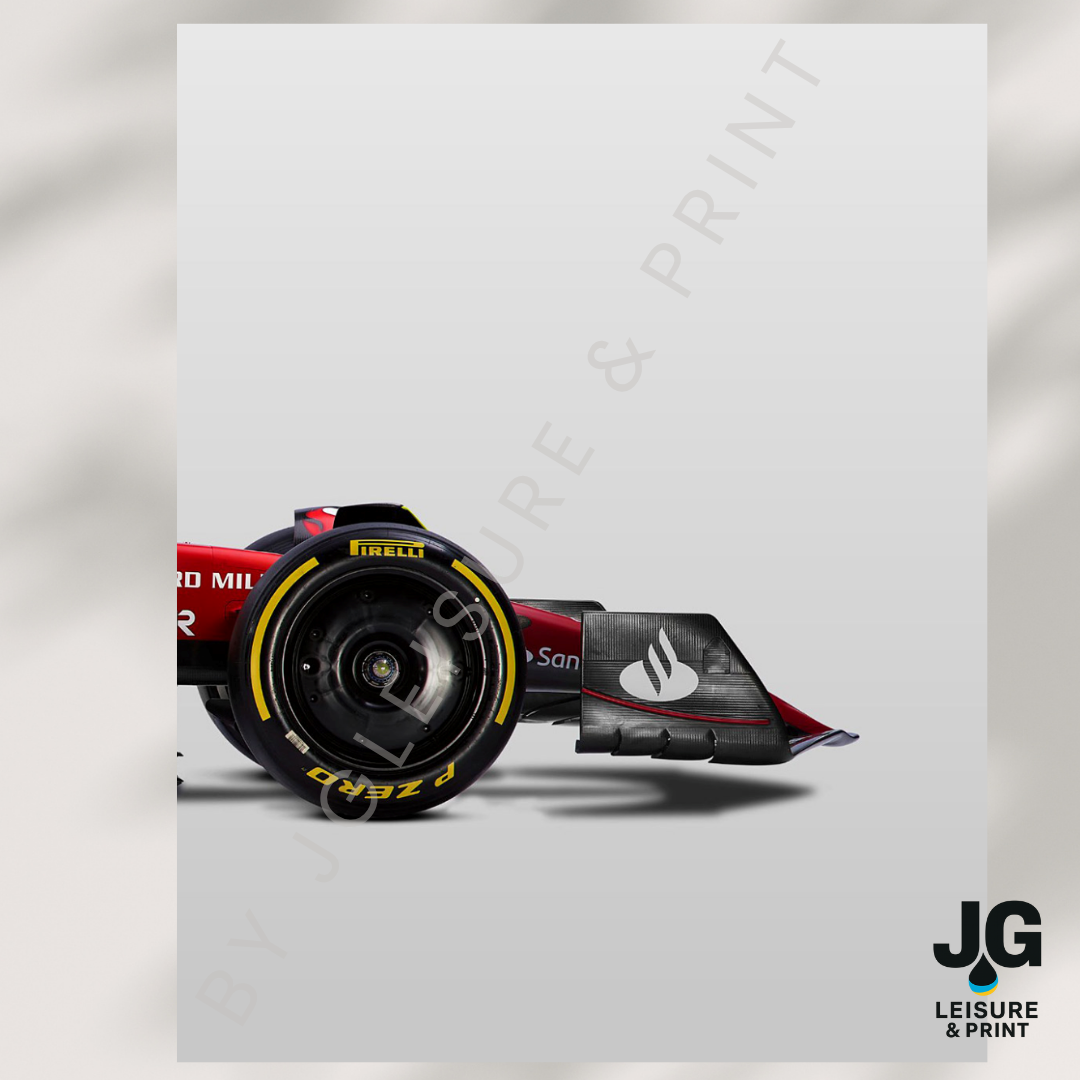 Ferrari F1 Car Poster: Set of 3 Leclerc Hamilton
