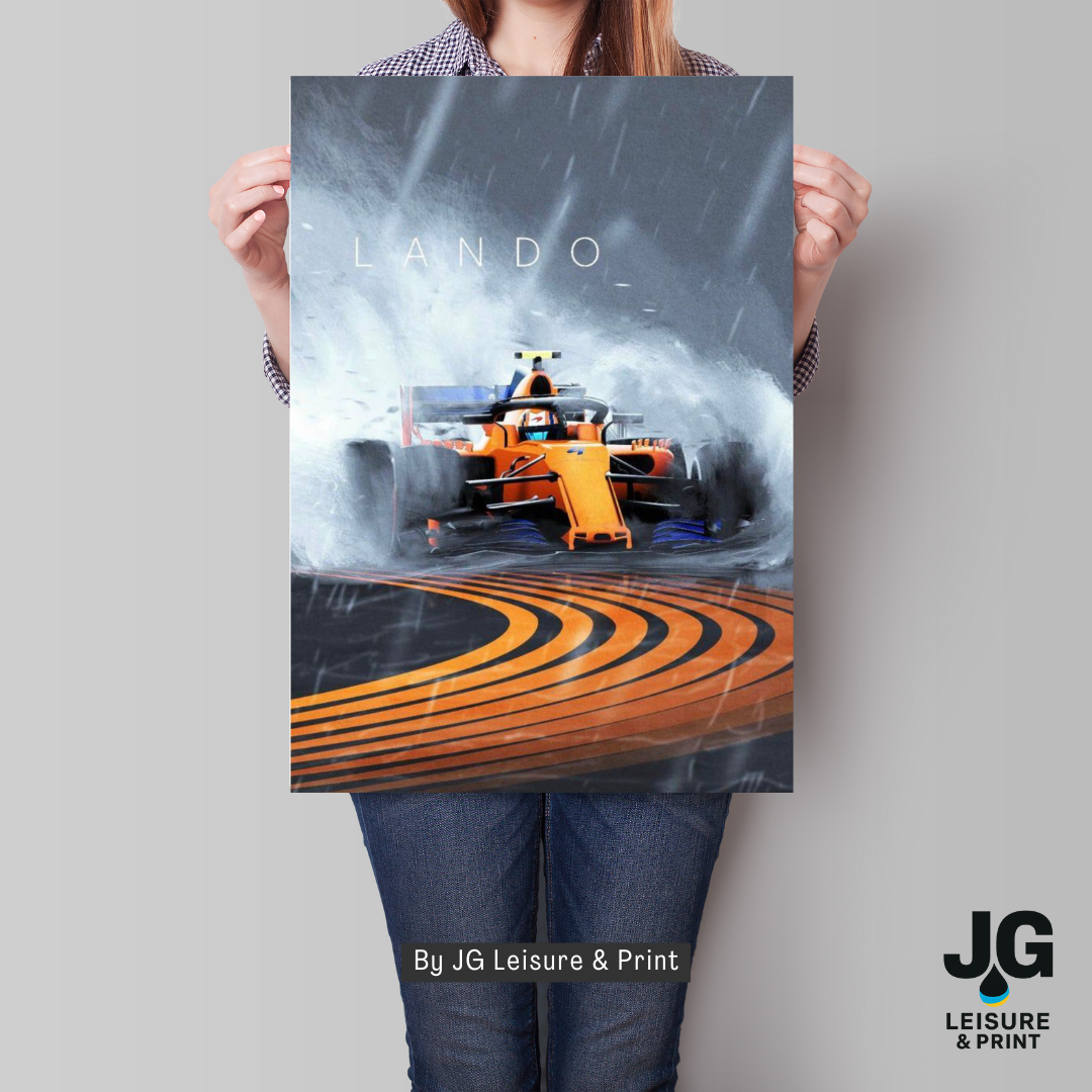 Lando Norris Poster Wall Art A1-A5