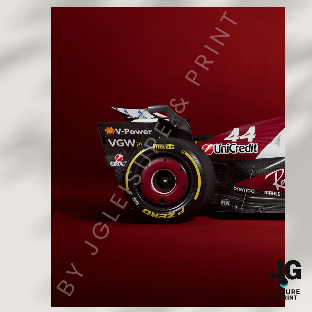 Ferrari F1 Car Poster: Set of 3 Leclerc Hamilton 2025