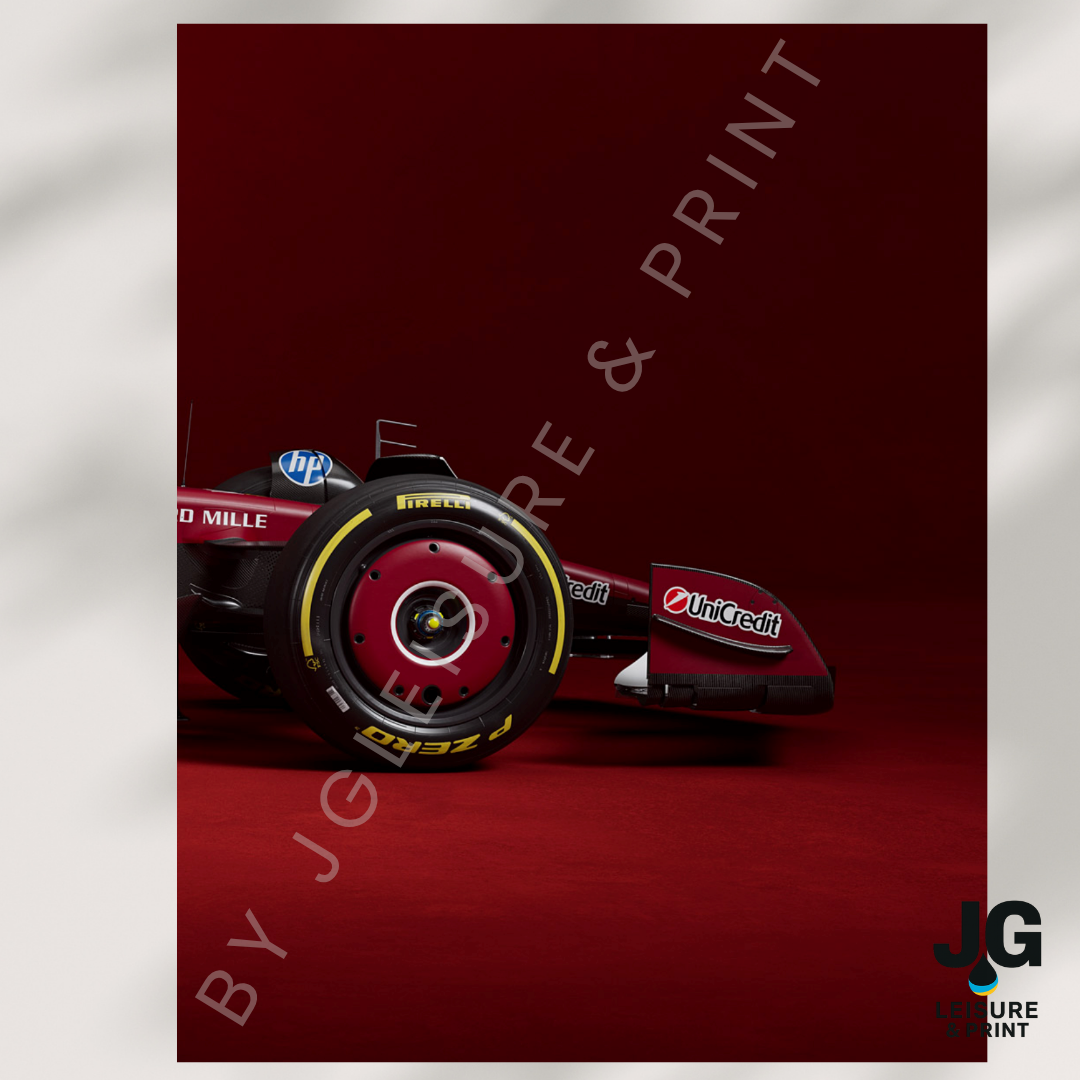 Ferrari F1 Car Poster: Set of 3 Leclerc Hamilton 2025
