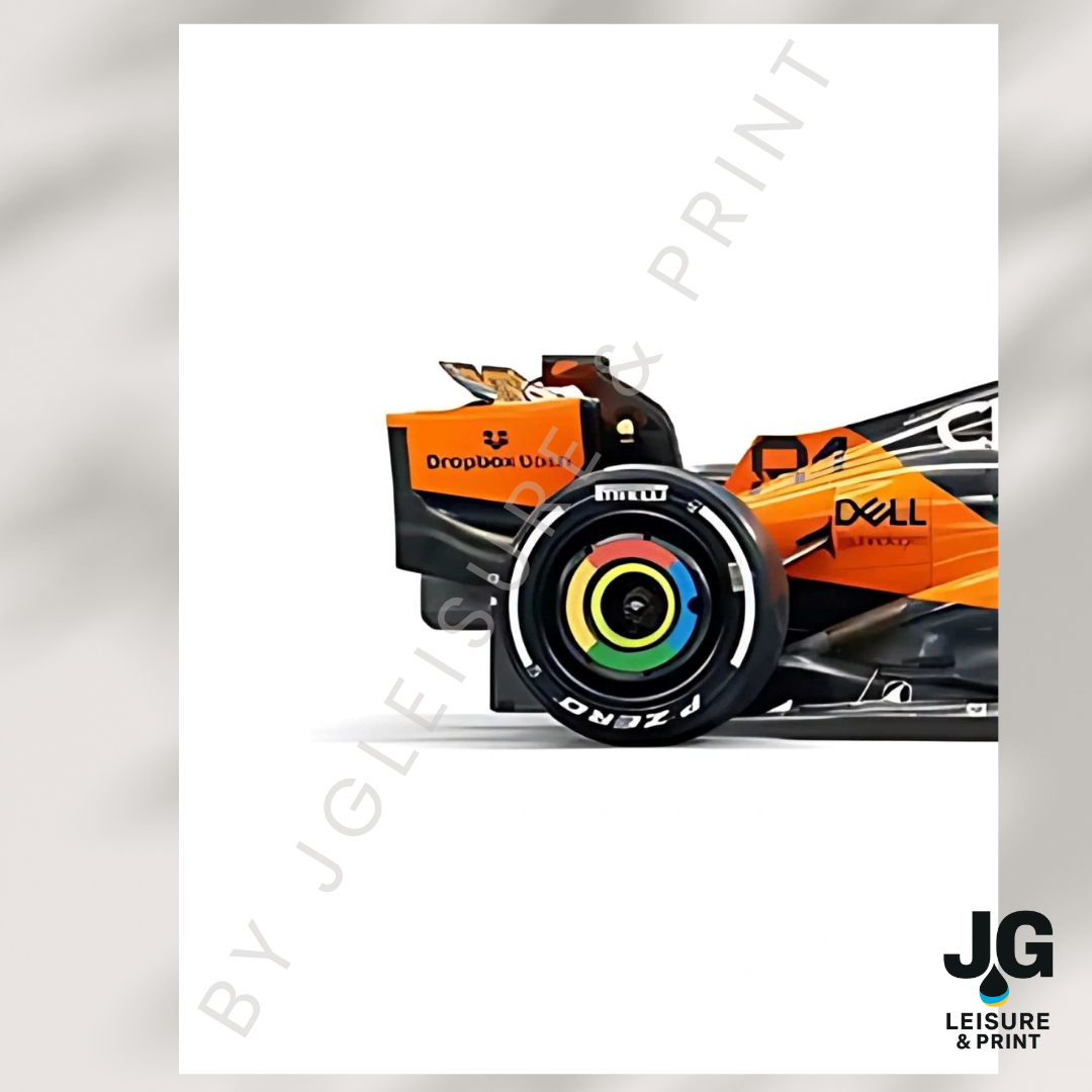 McLaren F1 Car Poster: Set of 3 Norris Piastri