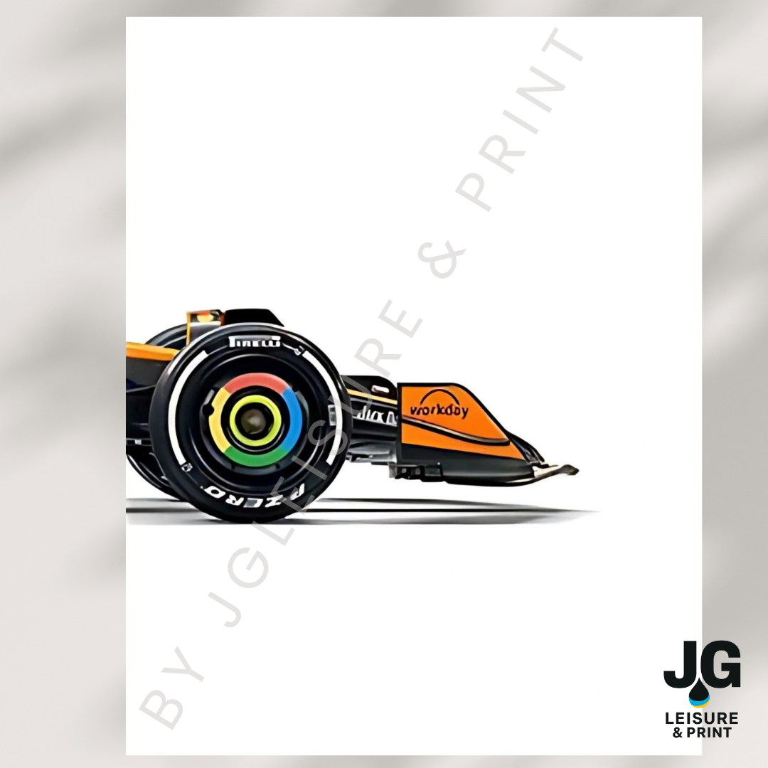 McLaren F1 Car Poster: Set of 3 Norris Piastri