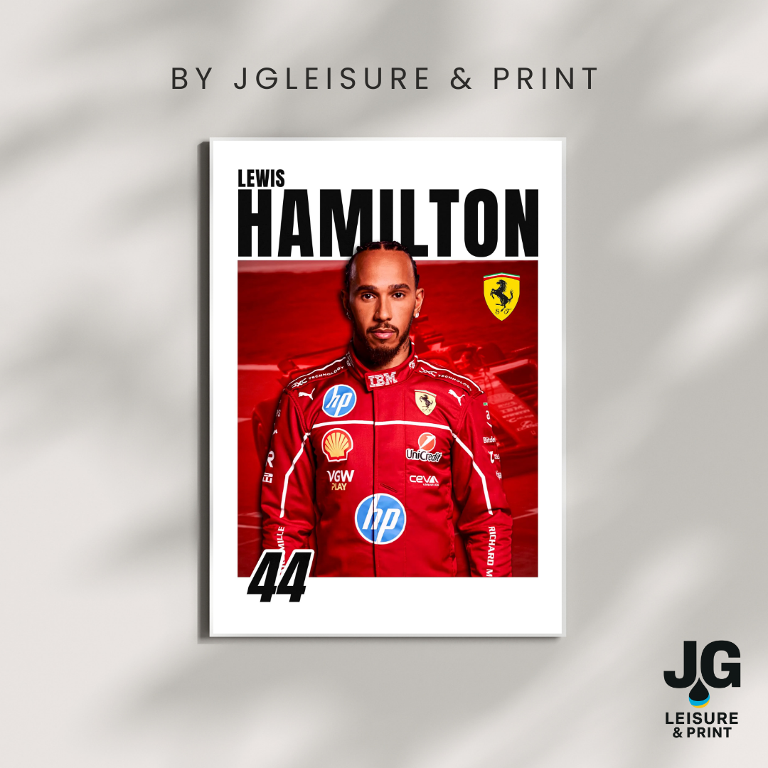 Lewis Hamilton Poster Wall Art A1-A5