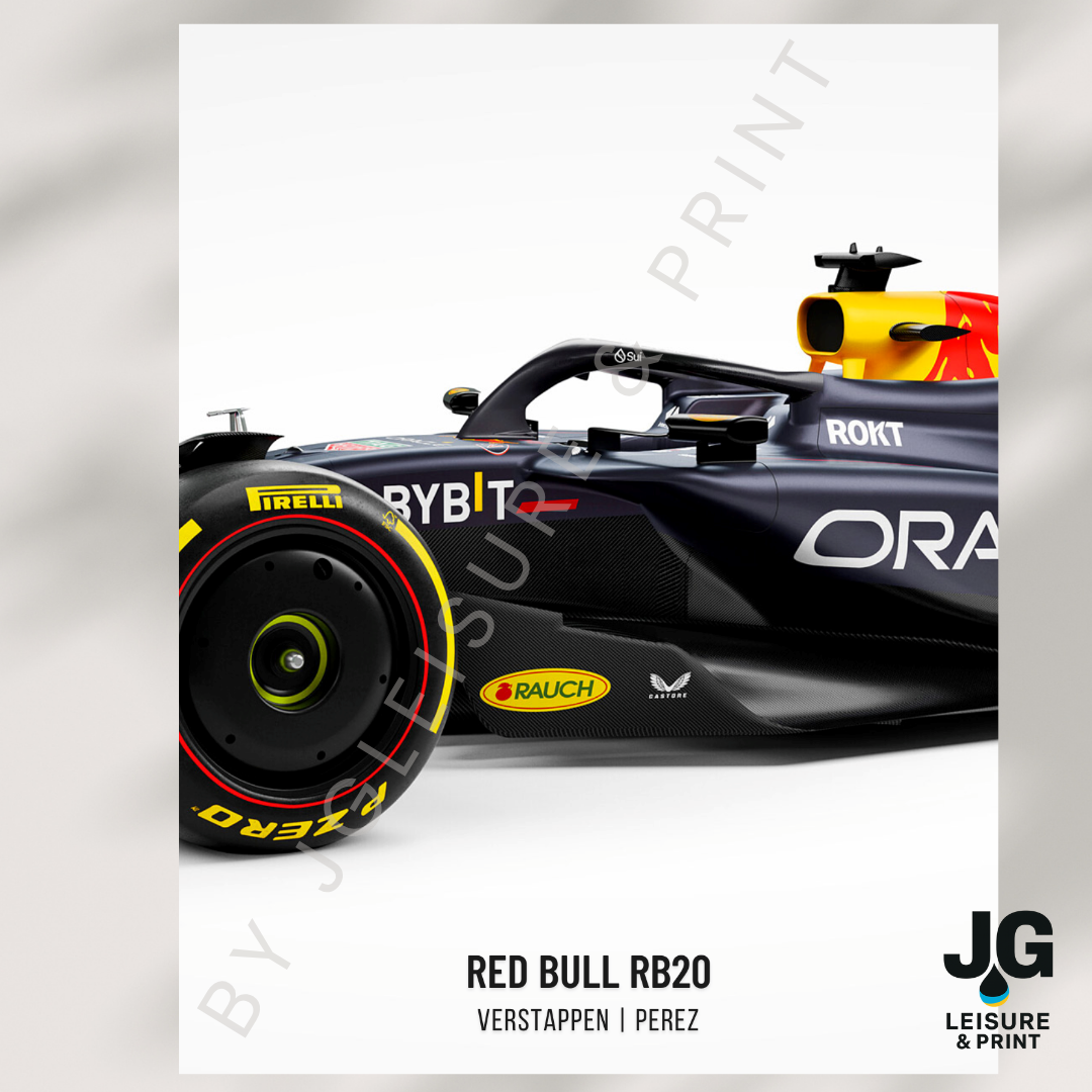 RedBull F1 Car Poster: Set of 3 Verstsppen