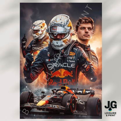 Max Verstappen Poster Wall Art A1-A5