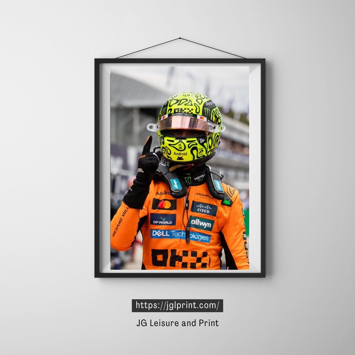 Lando Norris Poster Wall Art A1-A5