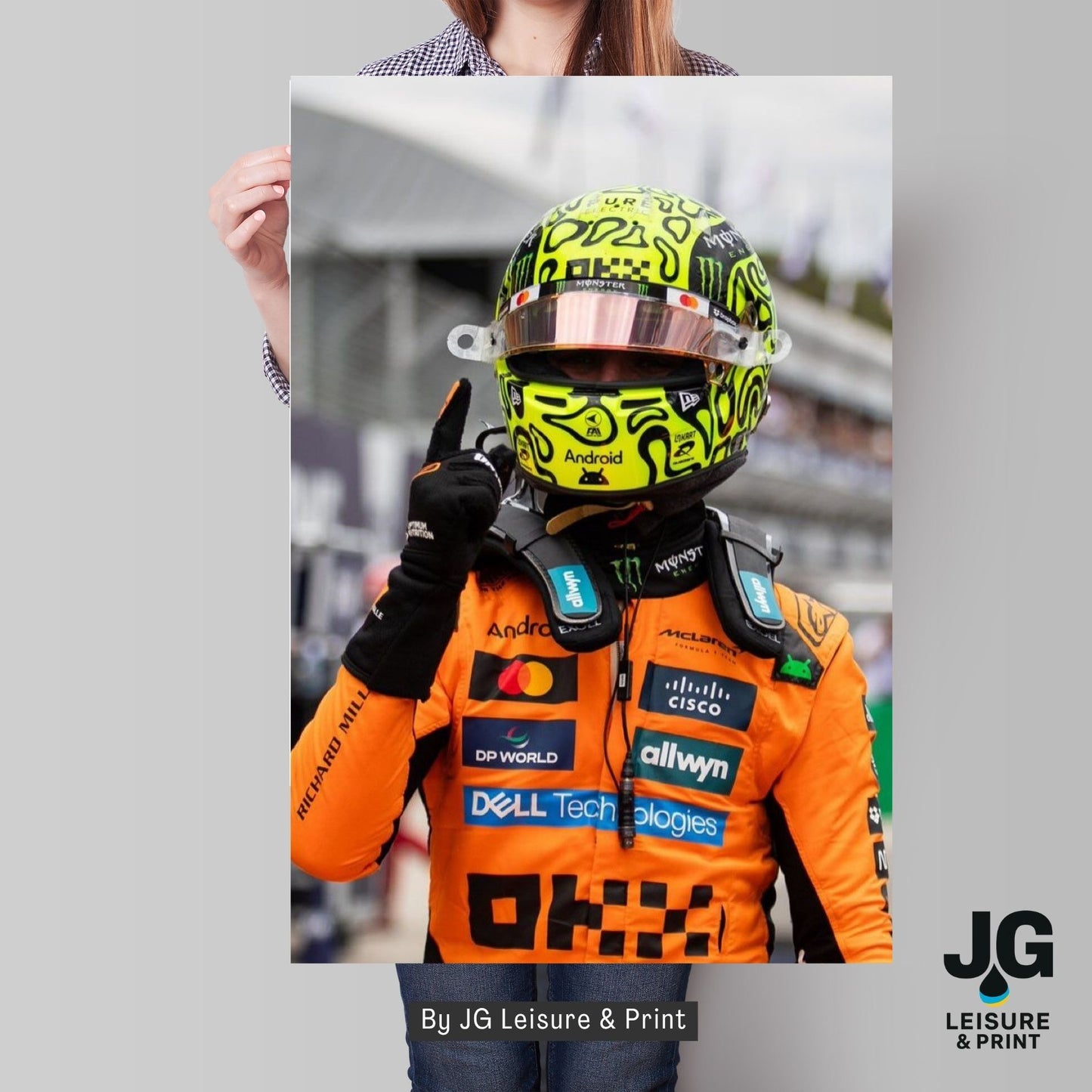 Lando Norris Poster Wall Art A1-A5