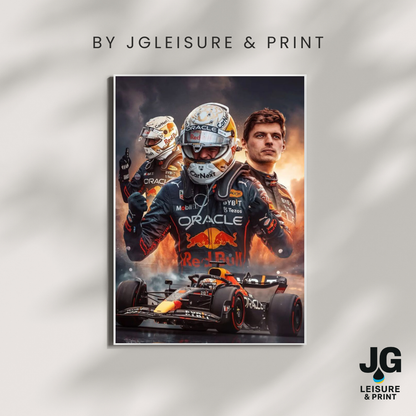 Max Verstappen Poster Wall Art A1-A5