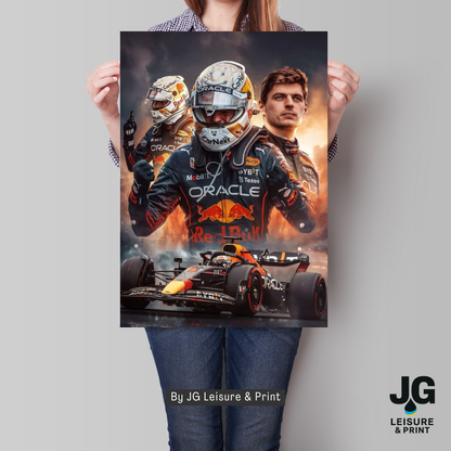 Max Verstappen Poster Wall Art A1-A5