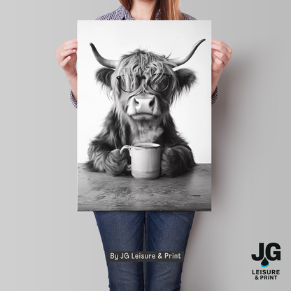 Highland Cow Poster Unframed