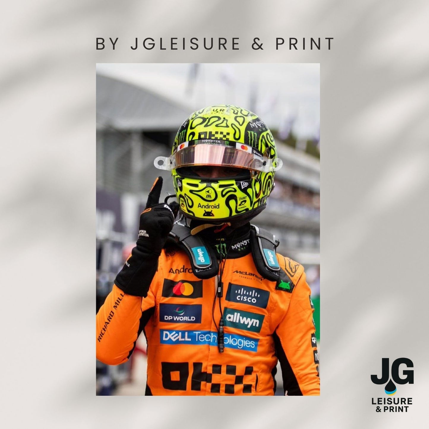 Lando Norris Poster Wall Art A1-A5