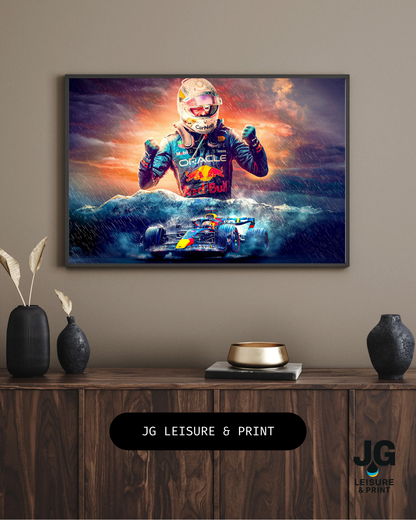 Max Verstappen Poster Wall Art A1-A5
