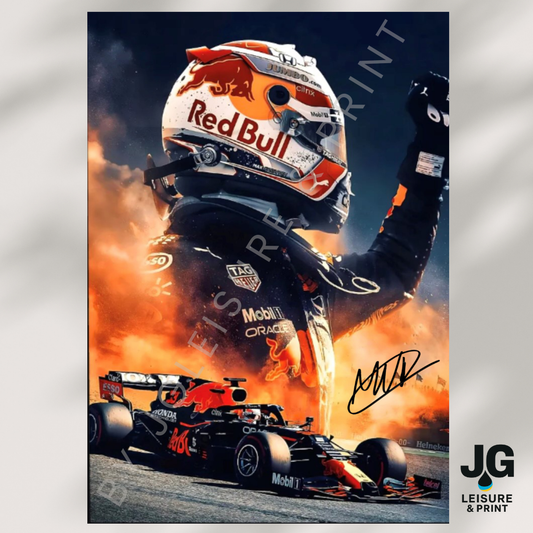 Max Verstappen Poster Wall Art A1-A5
