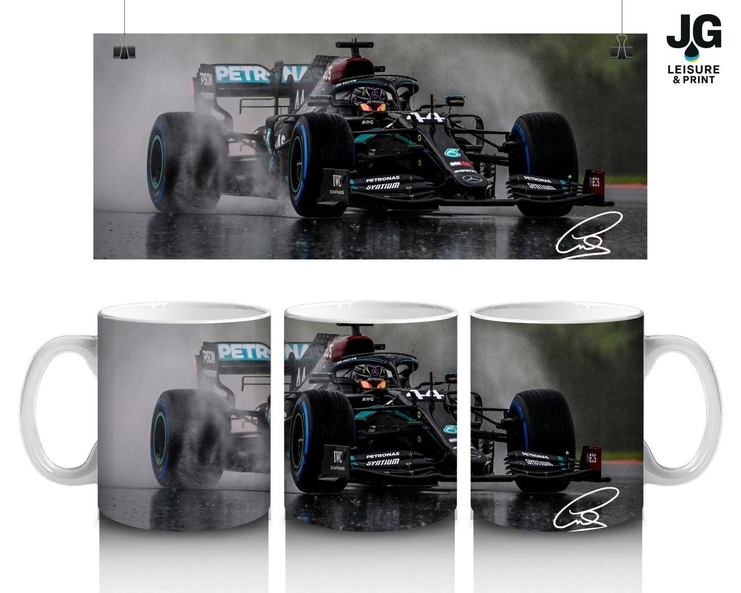 Lewis Hamilton Formula One Mug – Racing Fan Gift | F1 Coffee Cup |