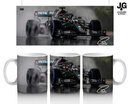 Lewis Hamilton Formula One Mug – Racing Fan Gift | F1 Coffee Cup |