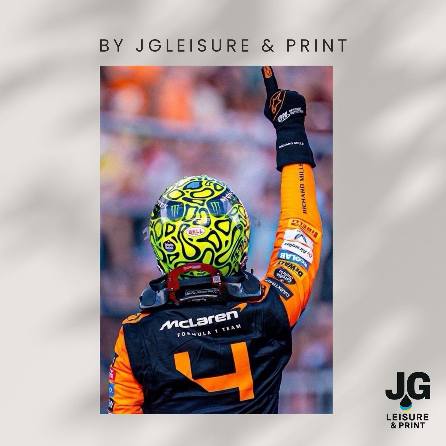 Lando Norris Poster Wall Art A1-A5