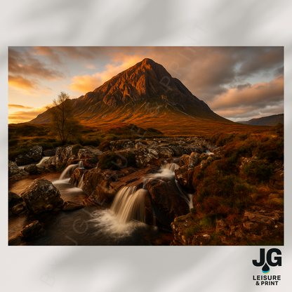 Glencoe 3 sisters The Highlands Poster/ Wall Art
