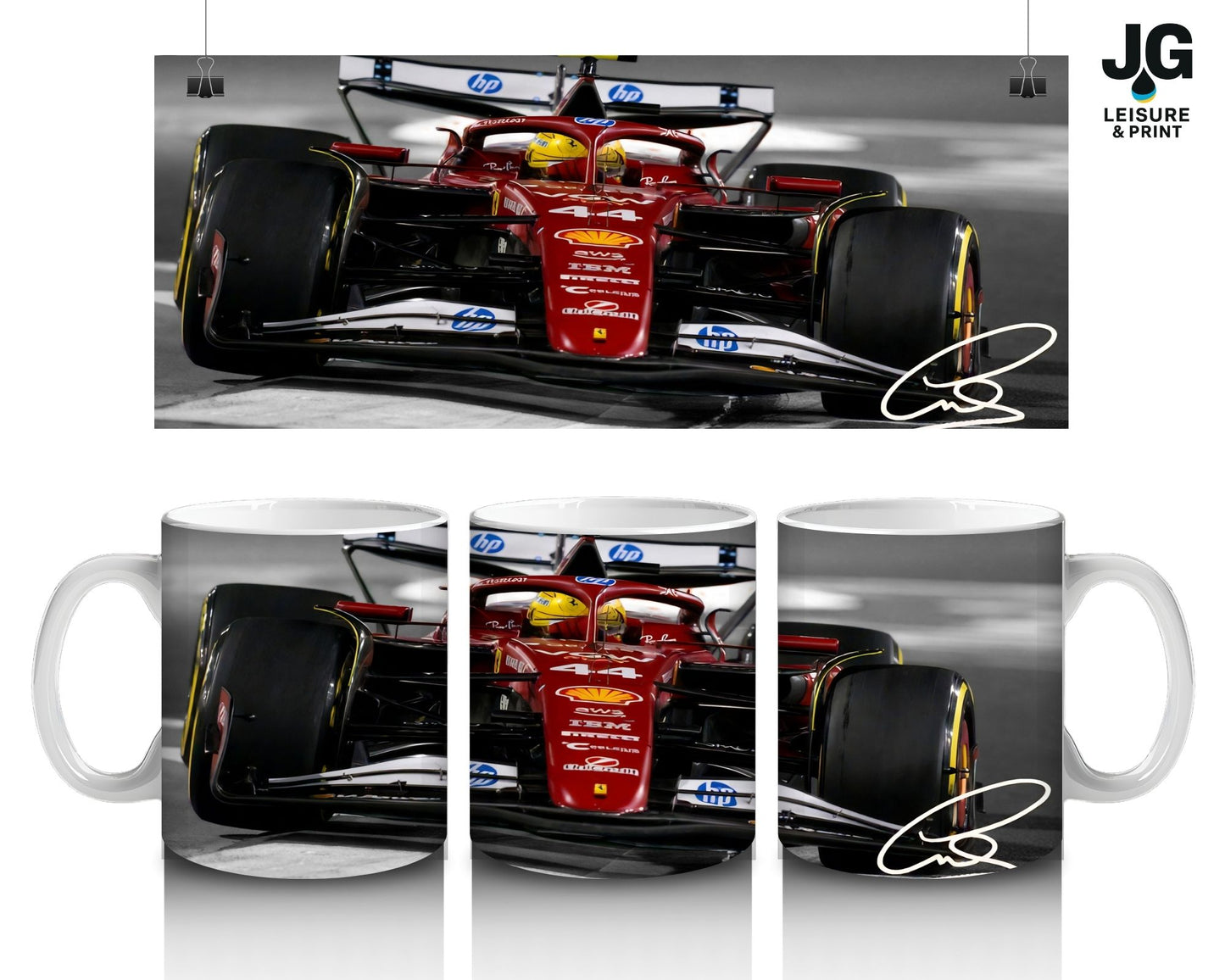 Lewis Hamilton Formula One Mug – Racing Fan Gift | F1 Coffee Cup |