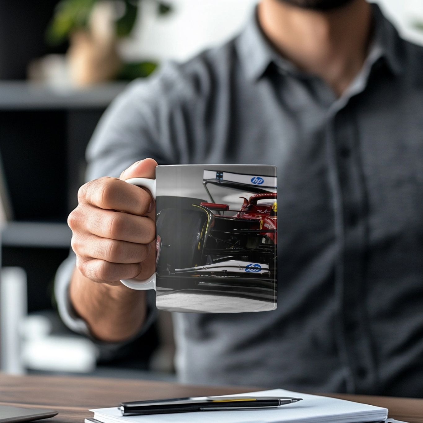 Lewis Hamilton Formula One Mug – Racing Fan Gift | F1 Coffee Cup |