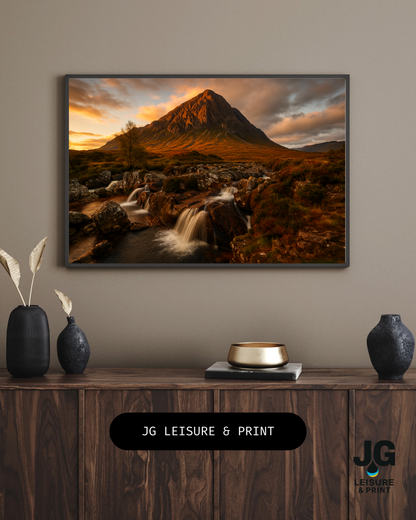 Glencoe 3 sisters The Highlands Poster/ Wall Art