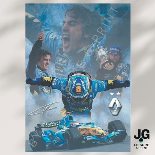 Fernando Alonso Poster Wall Art A1-A5