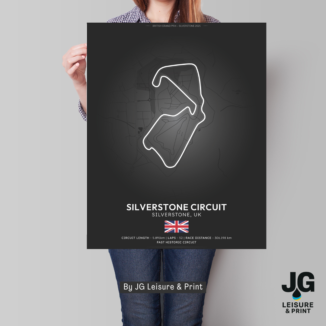 Silverstone Tracks Poster - Wall Art - A4 to A1