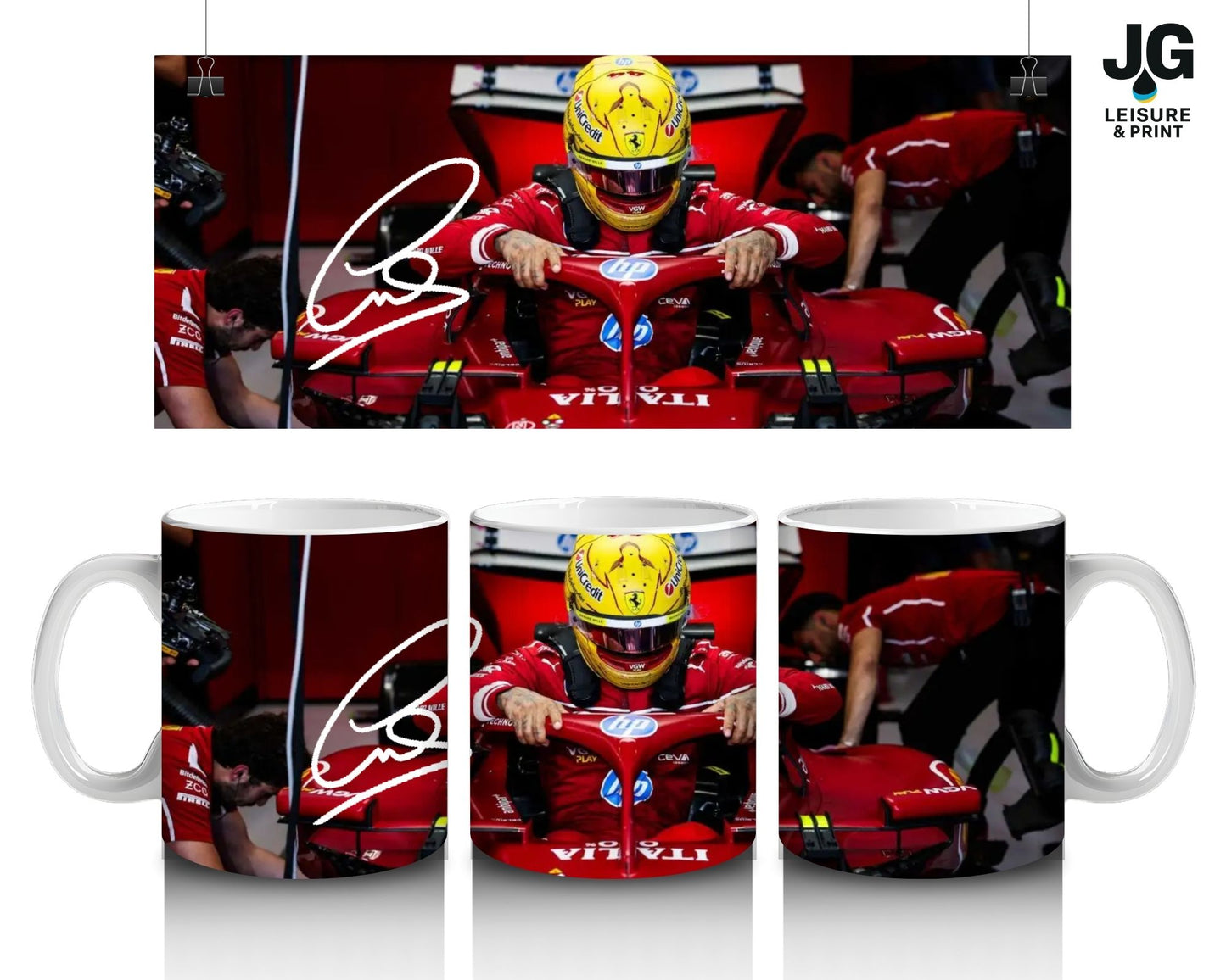 Lewis Hamilton Formula One Mug – Racing Fan Gift | F1 Coffee Cup |