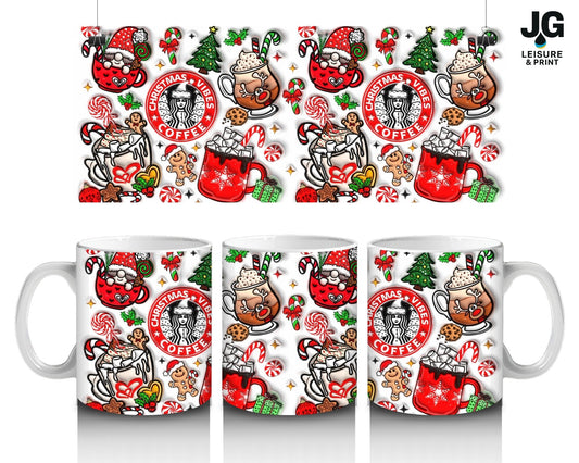 Christmas Hot Chocolate & Coffee Mug – Festive Holiday Cup