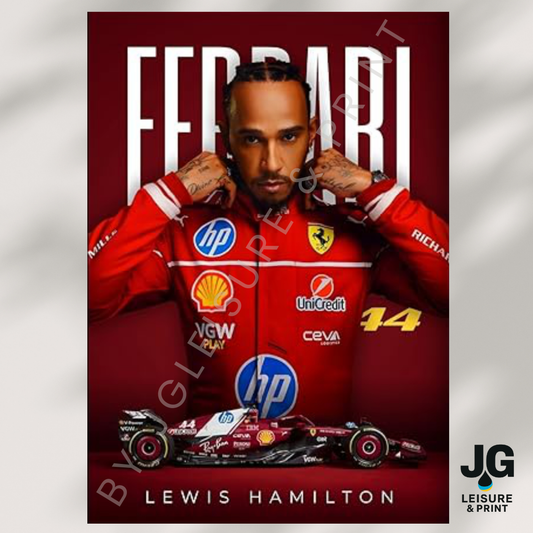 Lewis Hamilton Poster Wall Art A1-A5