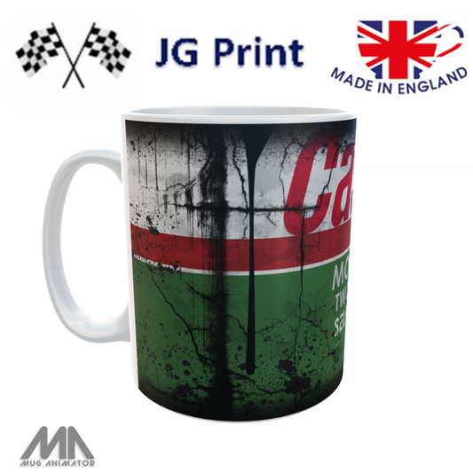 Retro Oil Can Mug Collection – Vintage Motor Oil Brand Coffee Cups (Mobil, STP, Texaco, Motul, Castrol, Shell)