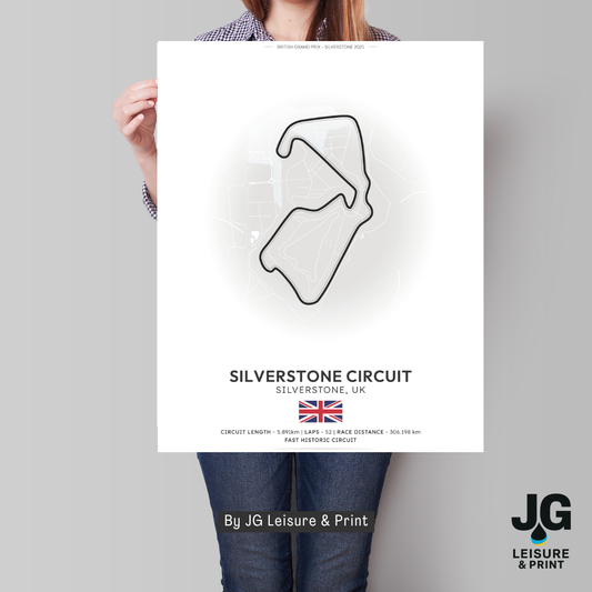 Silverstone Tracks Poster - Wall Art - A4 to A1