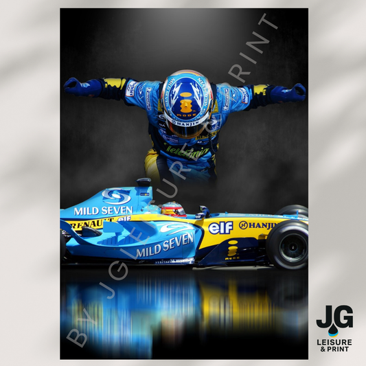 Fernando Alonso Poster Wall Art A1-A5