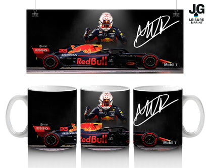 Max Verstappen Formula One Mug – Racing Fan Gift | F1 Coffee Cup |