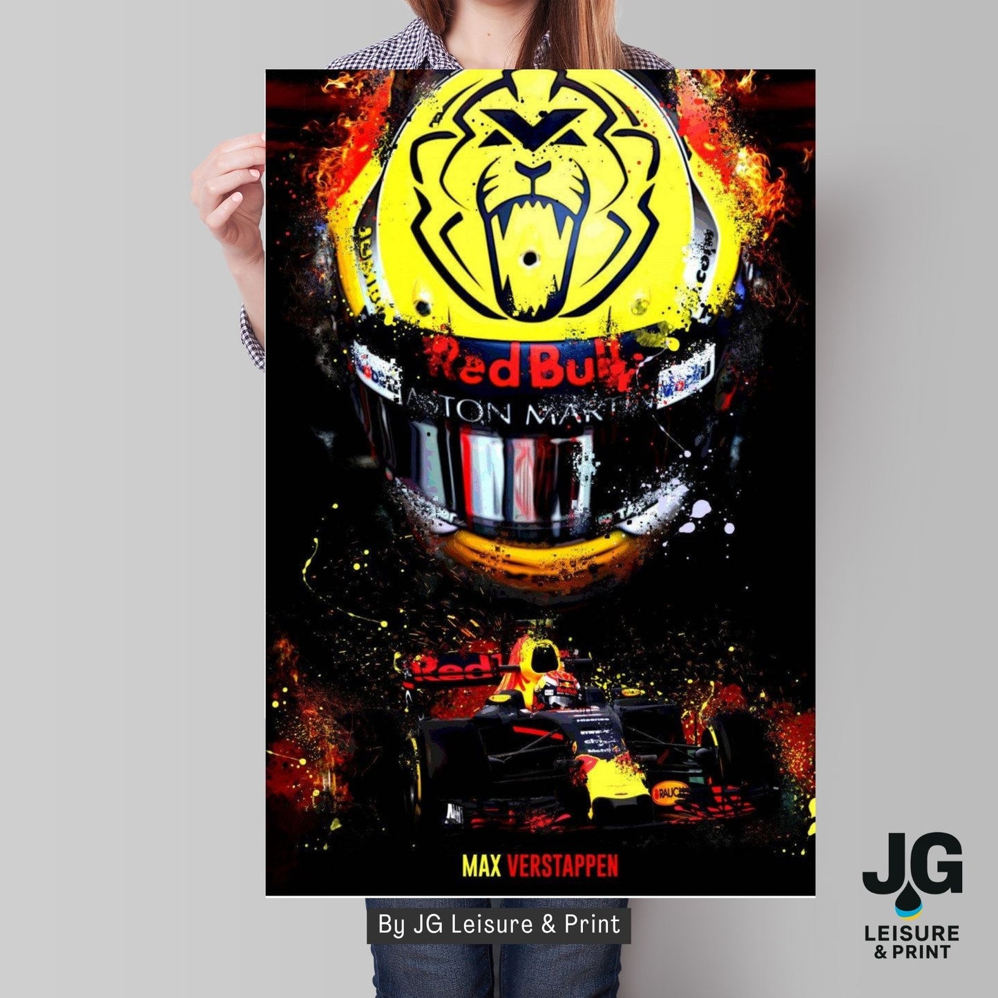 Max Verstappen Poster Wall Art A1-A5